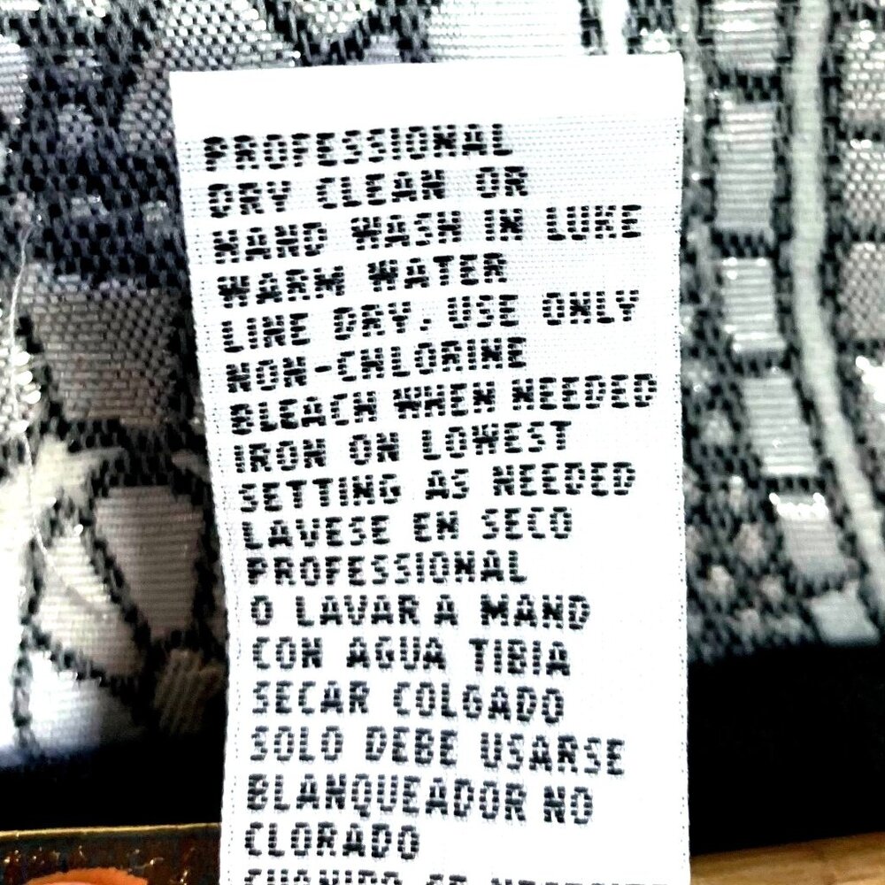 Elite Champagne 2 PC Blazer Shell Silver Brocade Mother of Bride Church Size 10 - Picture 10 of 10